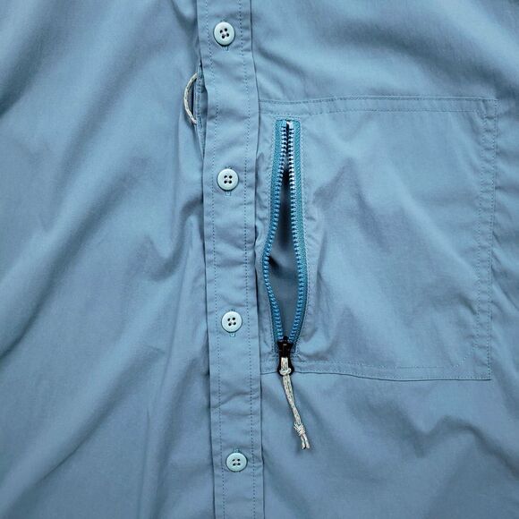 REI Co-op Trailmade Shirt Mens Medium Teal Nylon Hiking Outdoor UPF Performance - Picture 6 of 9